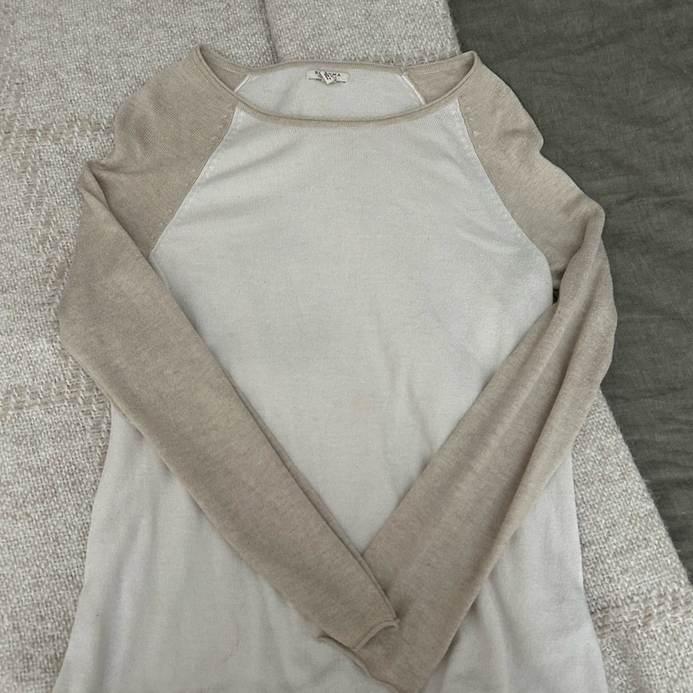 Sonoma Intimates Women's Beige Long Sleeve Top
